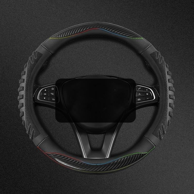 3D Honeycomb Car Steering Wheel Cover Durable Silicone Cover With Anti-Slip Linning Universal Fits Steering Wheels Dia 38Cm