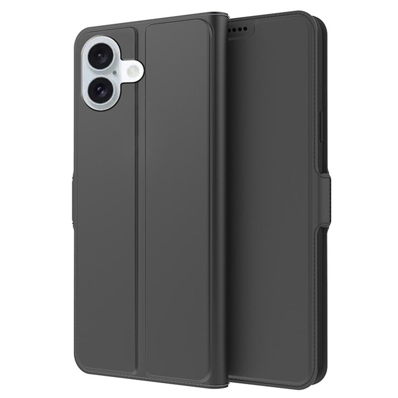 

For iPhone 16 Case Card Holder PU Leather Full Protection Phone Cover