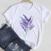 2026 Women Lady Clothing Floral Women Print European and American Short-sleeved T-shirt Women Clothing  Tops  Oversized TShirt