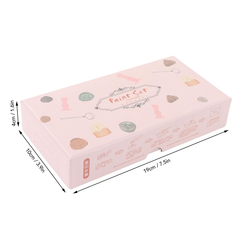 Wax Stamp Kit Retro Removable Handle Pattern Wax Stamp Sealing Kit for Envelope Invitation