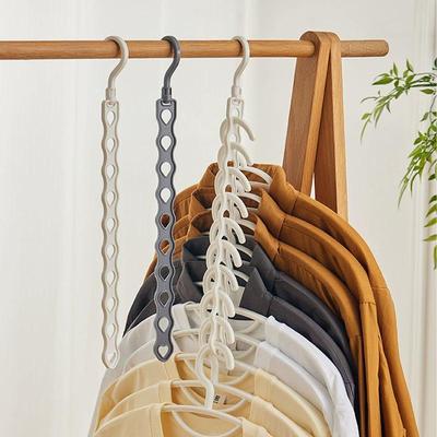 No-Punch Wardrobe Vertical Drying Clothes Rack & Hook