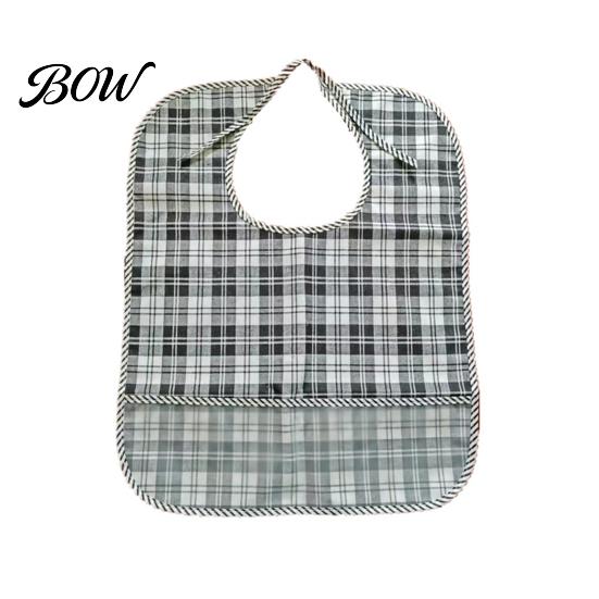 Adult Bibs for Seniors Double-sided Waterproof Bib, with Adjustable Neck Strap, Wide Clothing Protectors Eating Crumb Catcher Large Washable Protector