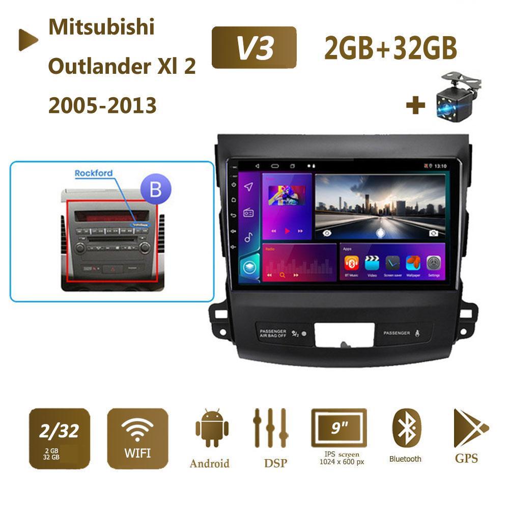WIFI GPS Carplay Stereo pro Mitsubishi Outlander Xl 2 pro Citroen C-Crosser pro Peugeot 4007 2005-2013 Android Auto 2din 2+32GB