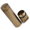 60ml Outdoor Kapsel Verschlussflasche Tragbare Aluminiumlegierung Überleben Pillendose Versiegelte Wasserdichte Box Behälter Etui Batteriehalter
