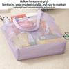 Mesh Beach Bag for Women, Sand-proof Waterproof Large Mesh Tote Bag, Swimming Pool Beach Toy Shoulder Pouch, Travel Vacation Cruise Essentials