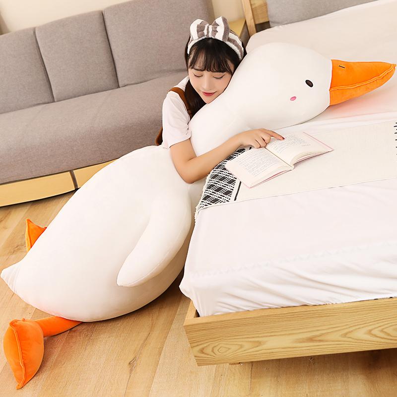 Jessica Chen Unisex Non-Toxic Giant Duck Plush Pillow Cute Duck Plush Toy Cute Sleeping Pillow High Quality Stuffed Doll Funny Sweet Gift For Friends Gifts