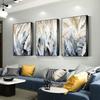 Nordic Plant Canvas Painting Abstract Blue Palm Leaves Poster Prints Still Life Wall Art Pictures for Living Room Interior Decor