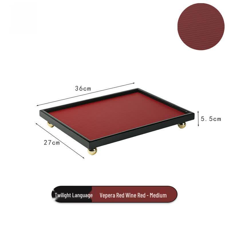 

Elegant Leather Jewelry & Scented Tray