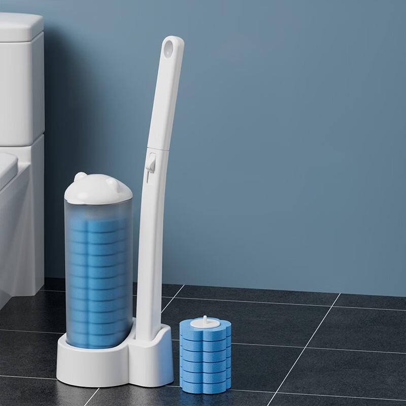 cmaos Wall-Mounted Disposable Toilet Brush with Replaceable Heads