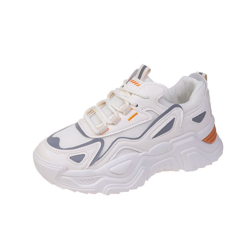 Women's Shoes Black Sneakers Spring Breathable Soft-soled Non-slip Shoes Mesh Dad Shoes Casual Shoes