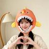 Soft Skin-friendly Plush Anglerfish Hat Cotton Filled Fish Headwear Party Photo Prop Hat  Fantasia