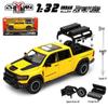 Mammoth 1:32 Six-Door Alloy Pull-Back Pickup Truck Toy Car Model