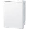 Table à langer murale rabattable - ROBA - Matelas imperméable inclus - 2 Étagères intégrées - Bois Laqué Blanc
