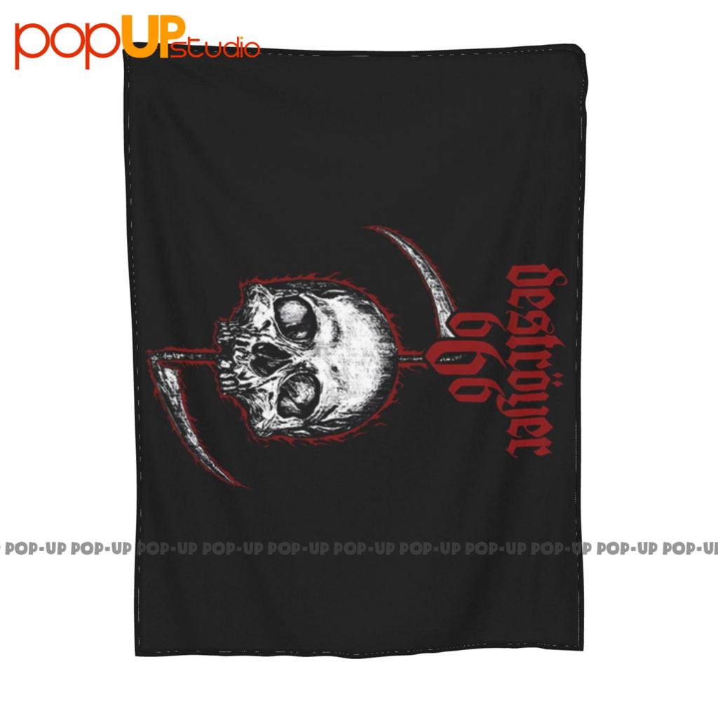 Vintage Destroyer 666 'Skull' Ultra-Soft Blanket Quilt Winter Sofa Cover Bed Covers