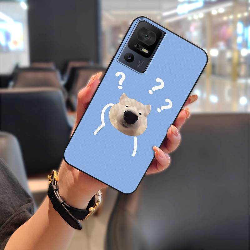 Couple Cartoon Phone Case For TCL 40SE/T610K Dirt-resistant Phone Pouch Cute Protective Anti-knock Anti-dust Silicone