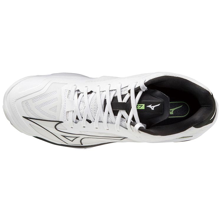 Mizuno Fabric Leather Non-Slip Wear-Resistant Mid-Top Training Shoes Unisex Training Shoes White V1GA225009