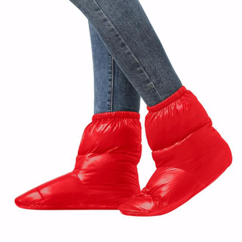 Indoor Pair Winter Down Slippers Bootie Shoes Footwear