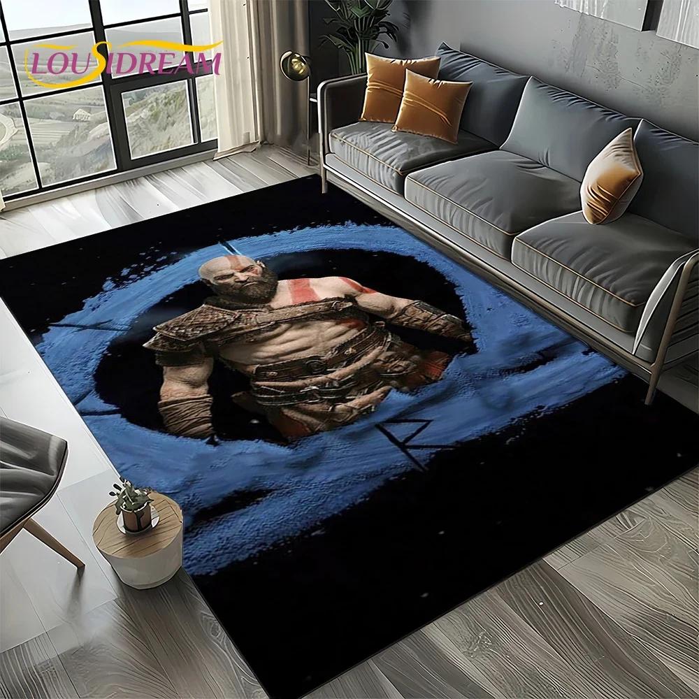 

27 Style Kratos God of War Games Cartoon Carpet Rug for Living Room Bedroom Home Sofa Decoration,Kid Area Rug Non-slip Floor Mat 40x60cm( 15x23in )