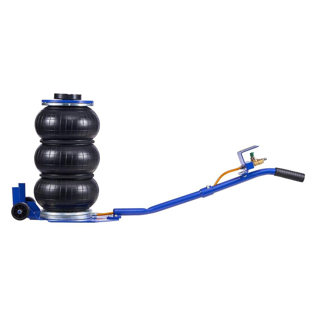 Air Jack, 3 Ton Triple Bag Air Jack, Airbag with Six Steel Pipes, Lift Up to 450 mm, 1-6 s Fast Lifting Pneumatic with Long Handle & Rubber Pad for