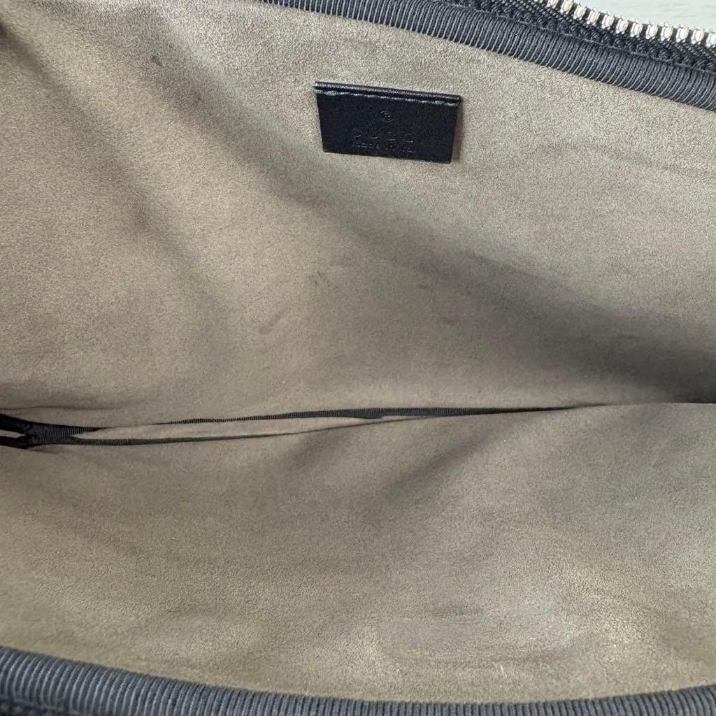 Used Excellent Condition Gucci Guccissima Laptop Case, PC Case, Black, Sleeve Case, 487