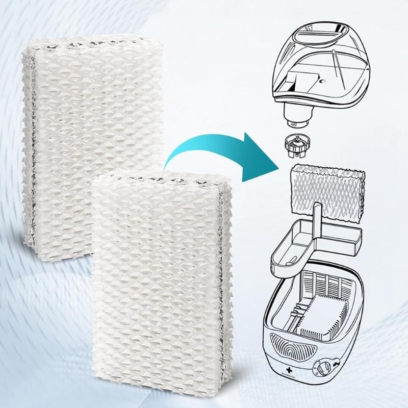 6Pcs Replacement Wick Filters for WF813 Humidifiers Accessories Wicking Filters Enhancing Moisture Efficiency