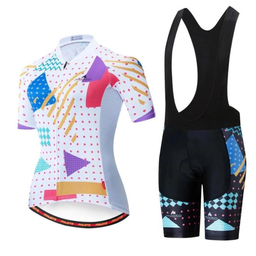Women Pro Team Bike Summer Cycling Jersey Set Clothes Bicycle Clothing Breathable Cycling Set Maillot Ropa Ciclismo