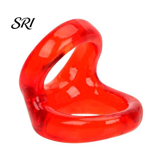 TPE Cock Ring Sperm Lock Ring, Adjustable Tightness Delay Double-Ring Couples Sex Waterproof Skin-Friendly Hypoallergenic Adult Toy for Vibrating