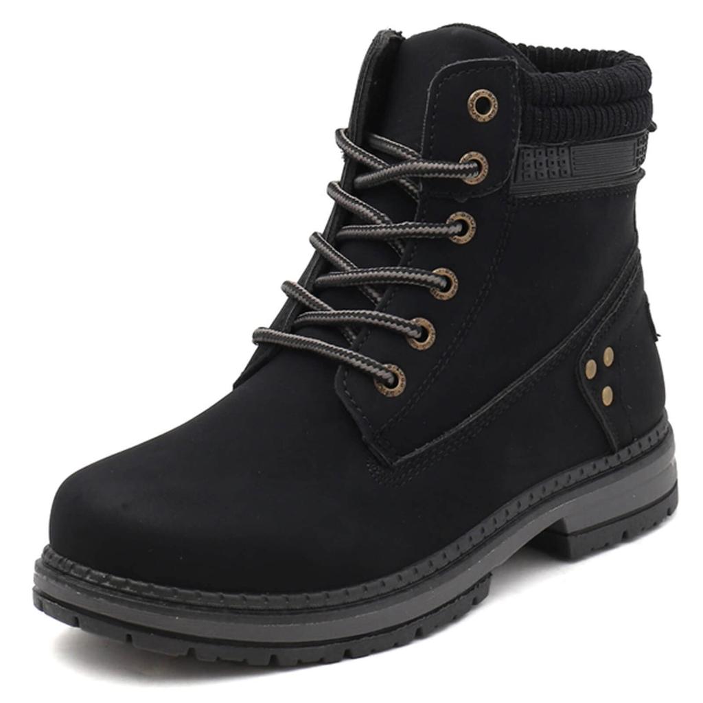 Leather Work Plus Leather English Platform [ziitop] Women's Autumn/Winter High-Top Boots, Size, Women's Shoes, Style, High-Top, Sole, Non-Slip