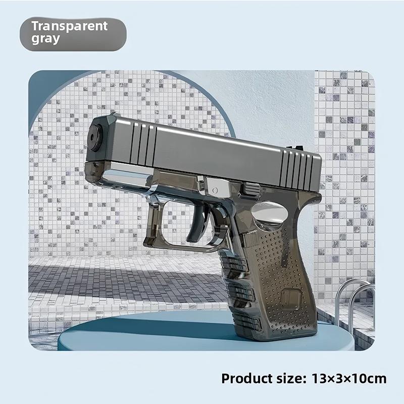 Hot Mini Desert Eagle Mechanical Continuous Firing Water Gun Small Pistol Summer Outdoor Beach Poor Toy Shoot Water Gun For Kids