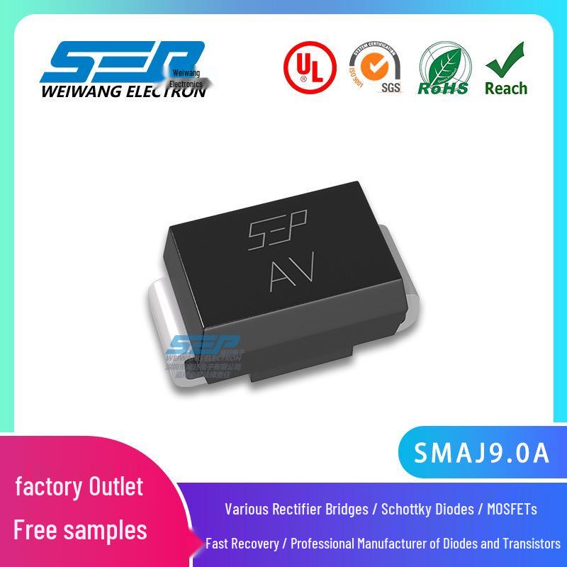 

SEP SMAJ9.0A SMA Transient Voltage Suppressor Diode for AV Screen Printing