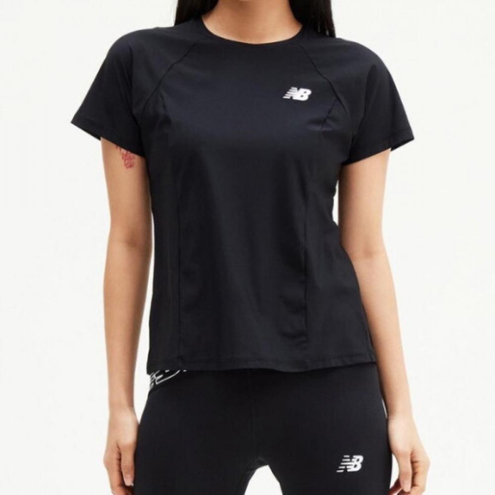 

New Balance Футболка Kqj Nbnee2w002 19 Женская трикотажная футболка с коротким рукавом Sl 85