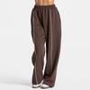 Damen Jogginghose Gerade Hose Niedrige Taille Lässig Sporthose Laufen Yoga Locker Weiter Bein Hose mit Taschen Stoff Leicht