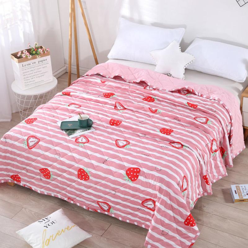 Spring Summer Thin Quilt Comfortable Single Double Blanket Quilts for Children Adults