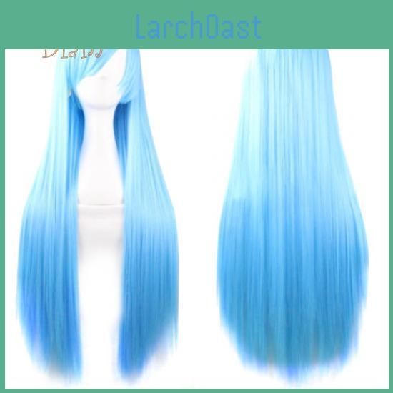 Women Long Girls Fetong Fashion Cosplay Oblique Bangs Straight Full Wigs Hair Extension
