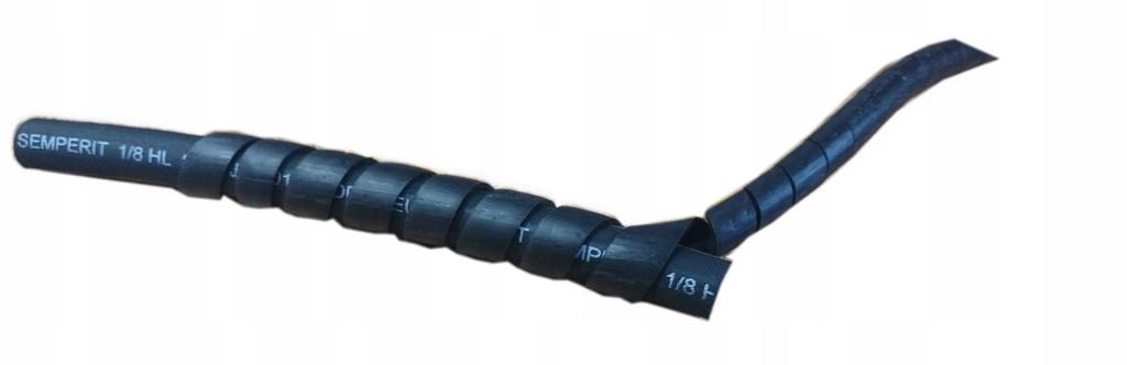08-10mm czarna osłona przewodów - węży - spiralna - sprężynowa pvc - 1metr