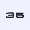 30 35 40 45 50 55 rear trunk displacement number mark car stickers for 136a A4L A5 Q357 A8L refit labels fender side digitala136