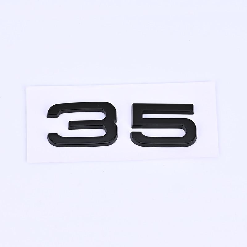 30 35 40 45 50 55 rear trunk displacement number mark car stickers for 136a A4L A5 Q357 A8L refit labels fender side digitala136