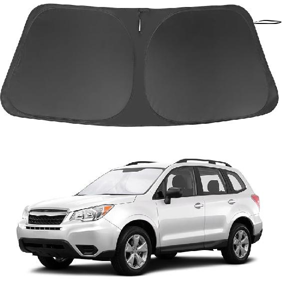 TINGLU Sun Shade For Tesla Model X Tesla X 2016-2024 2025 Accessories Windshield Sun Shade Window Shade UV Rays Protection Sun Visor Cover With