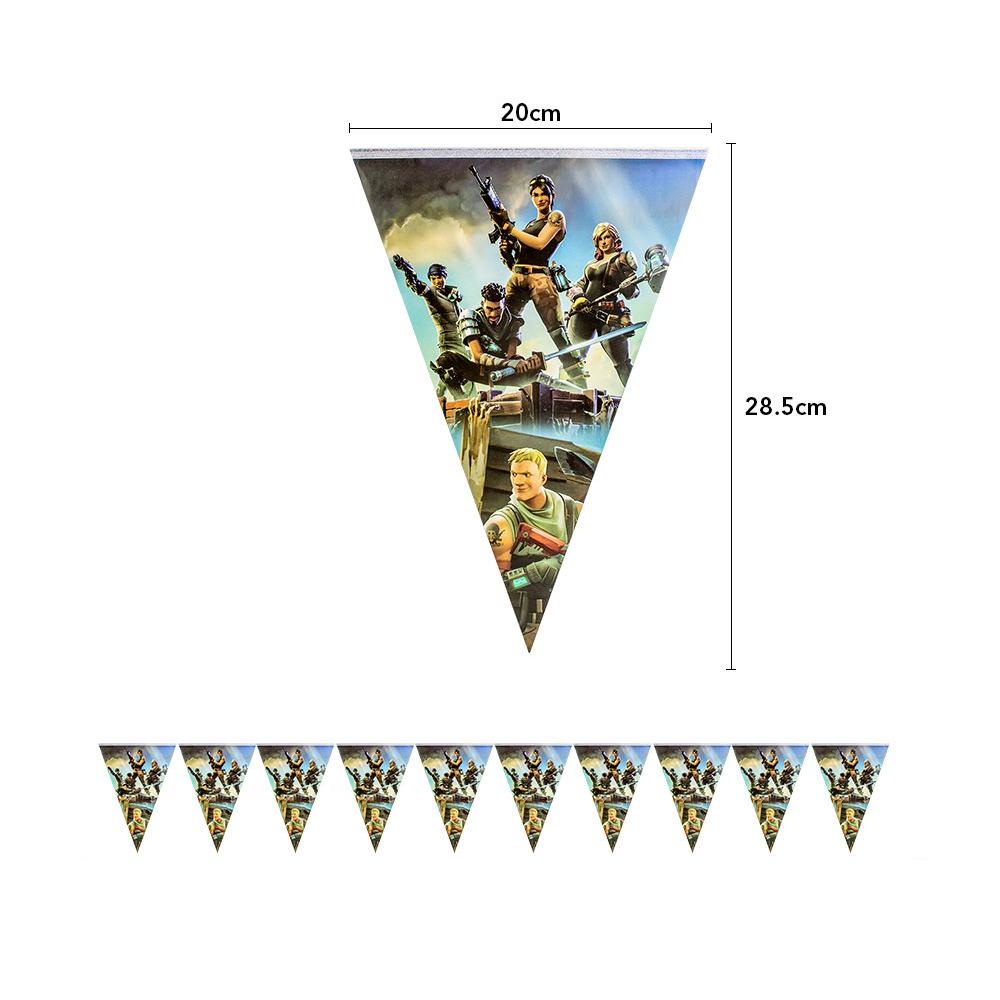 Video Games Tableware Including Plates Napkins Cups Tablecloth Pennant Straws