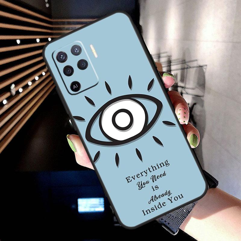 Big Eyes Cartoon Pattern Case For Oppo A78 A98 A18 A38 A58 A60 A80 A40 A77 A57 A17 A74 A54 A94 A96 A76 A16 A15 A5 Pro