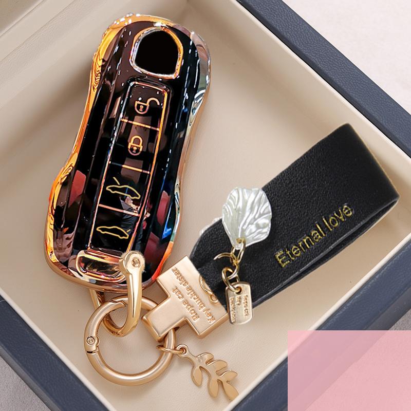 Étui de protection intelligent pour clé de voiture Porsche (Panamera, Macan, Cayenne, Cayman, Boxster, 911, 9YA, 971)