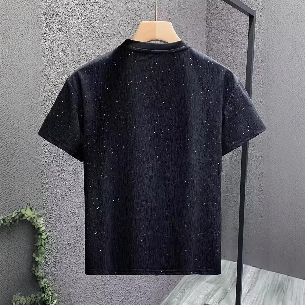 Trendy Brand American High Street Design Sense Niche Couple Pure Cotton Short Sleeve Retro Hong Kong Style Casual Men'S T-Shirt Summer