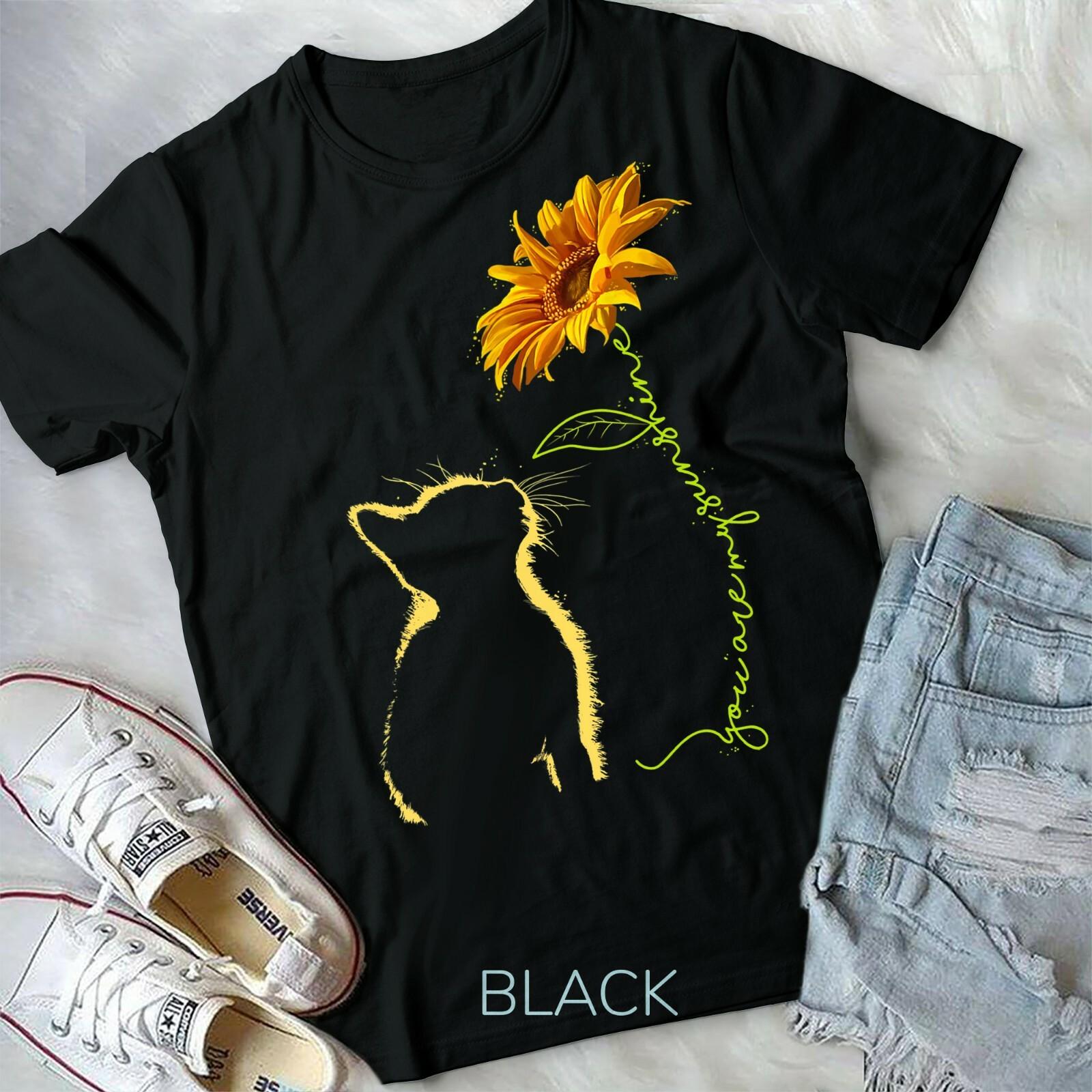Cat You Are My Sunshine T-shirt Cats Tee Shirt Gifts Unisex Form T-shirt S