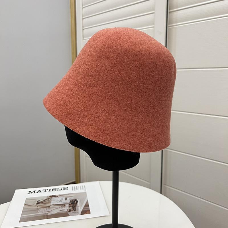 

80% шерсть австралийского мериноса женские осенне-зимние литературные складные модные теплые панамы M（56-58cm）