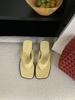 Slippers Summer Fashion Silver Square Toe Women's Outdoor Wear Thick SolePinch FeetSandals