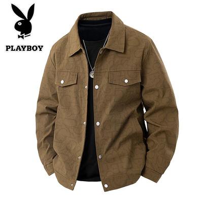 Men's American Retro Lapel Workwear Jacket