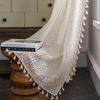 1PC Brocade Cotton Warp Knitted Craft Curtain with Tassels for Living Room Bedroom Home Decor