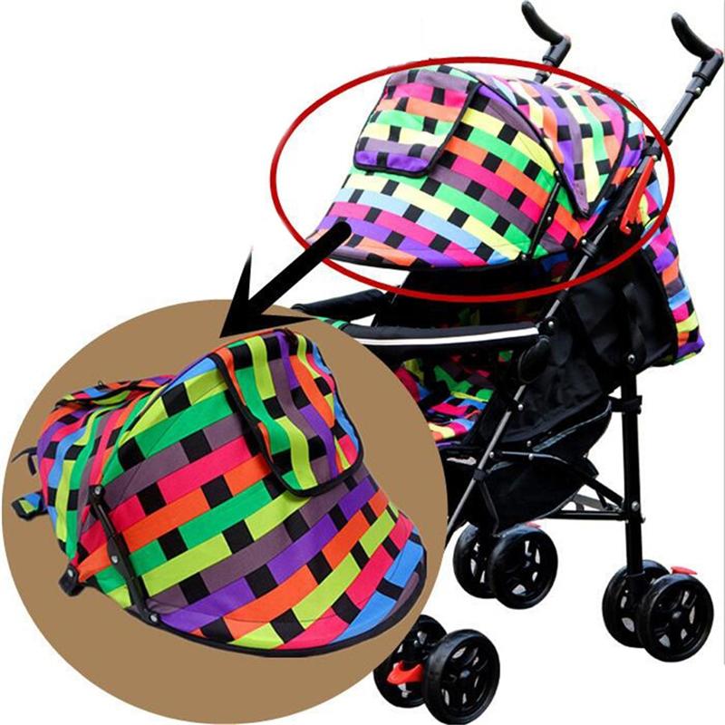 Baby Stroller Sun Shade Universal Carriage Canopy Cover for Infant Prams Breathable UV Blocking Visor with Adjustable Straps