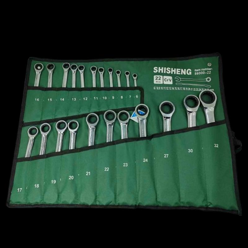 Lingxi 72-Tooth Quick Dual-Use Ratchet Wrench Set