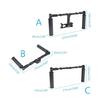 Video Cage Rig Case Carbon Fiber Hand Grip with 1/4 3/8 Thread Cold Shoe Mount